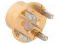 Connector: coaxial; socket; male; straight; 50Ω; THT; on PCBs; 15GHz AMPHENOL RF SMP-MSLD-PCT-3