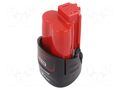 Re-battery: Li-Ion; 12V; 3000mAh; packs Milwaukee MW-M12B3