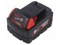 Re-battery: Li-Ion; 18V; 5000mAh; packs Milwaukee MW-M18B5