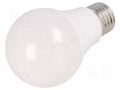 LED lamp; neutral white; E27; 230VAC; 900lm; 9.5W; 220°; 4000K GTV Poland LD-PN3A60-10W