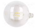LED lamp; grey; E27; 230VAC; 8W; 360°; 2700K GTV Poland LD-G125FPE8-30