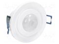 Motion sensor; ceiling; 230VAC; IP20; 6m; Range: 10s÷15min; 360° ORNO OR-CR-243