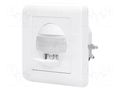 Motion sensor; flush mount,for wall mounting; 230VAC; IP20; 9m ORNO OR-CR-261