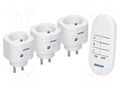 Power socket; plug-in; 230VAC; IP20; 30m; white; Standard ORNO OR-GB-438