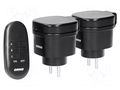 Power socket; plug-in; 230VAC; IP44; 30m; black; Standard ORNO OR-GB-441