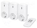 Power socket; plug-in; 230VAC; IP20; 25m; white; Schuko VIRONE VIR-RS-3-SCHUKO