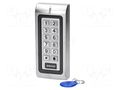 RFID combination lock; wall mount; 12VDC; IP44; -40÷60°C; 0÷99s ORNO OR-ZS-815