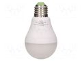 LED lamp; E27; 230VAC; 600lm; 7W; 360°; 4000K; CRImin: 80; 10m VIRONE VIR-SW/MV-5