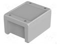 Enclosure: multipurpose; X: 128mm; Y: 159mm; Z: 90mm; BOCUBE ALU BOPLA BA-S141309F-7035