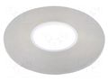 Tape: fixing; W: 6mm; L: 55m; Thk: 0.25mm; double-sided; acrylic AFTC AFTC-8502-6MM-55M