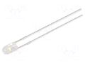 LED; white warm; 3mm; 2180÷3000mcd; 30°; Front: convex; 12VDC; 225mW OPTOSUPPLY OSM5DK3E31B-12V