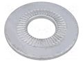 Washer; internally serrated; M10; D=27mm; h=3.1mm; spring steel BOSSARD B10/BN21204