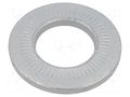 Washer; internally serrated; M16; D=32mm; h=4.1mm; spring steel BOSSARD B16/BN84530