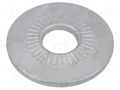 Washer; internally serrated; M5; D=16mm; h=2.1mm; spring steel BOSSARD B5/BN21204
