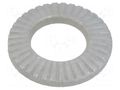 Washer; internally serrated; M5; D=10mm; h=1.5mm; spring steel BOSSARD B5/BN80598