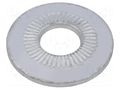 Washer; internally serrated; M8; D=22mm; h=2.7mm; spring steel BOSSARD B8/BN21204