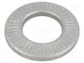Washer; internally serrated; M8; D=16mm; h=2.2mm; spring steel BOSSARD B8/BN80598