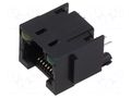 Connector: RJ45; socket; PIN: 8; with LED; 8p8c; on PCBs,PCB snap ADAM TECH MTJ-88DX1-LG
