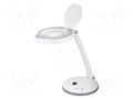 Desk magnifier; with backlight; 3dpt; Ø100mm; Illumination: LED Goobay GOOBAY-60363