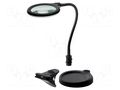 Desk magnifier; with backlight; 3dpt; Ø100mm; Illumination: LED Goobay GOOBAY-64990