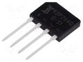 Bridge rectifier: single-phase; Urmax: 400V; If: 2A; Ifsm: 50A; flat DIOTEC SEMICONDUCTOR KBP204G-DIO