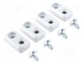 Wall mounting element; BOCUBE; light grey; 4pcs. BOPLA BWL7035