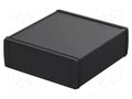 Enclosure: with panel; ALUBOS; X: 210mm; Y: 200mm; Z: 70mm; aluminium BOPLA ABP2070-0200-SET