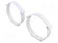 Accessories: holder for round ducts; white; ABS; Ø100mm DOSPEL S.A. 007-0237