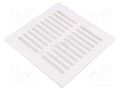 Accessories: ventilation grille; white; Body dim: 156x156x27mm DOSPEL S.A. 007-1567