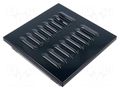 Accessories: ventilation grille; graphite; 140x140mm; metal DOSPEL S.A. 007-4405