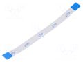 FFC tape; Cores: 10; Tape ph: 0.5mm; L: 76mm; 500mA; 60V; FFC5-TIN GCT 05-10-A-0076-A