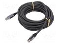 Cable; USB 3.0; RJ45 plug,USB A plug; nickel plated; 10m; U/FTP Goobay GOOBAY-70694