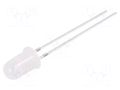 LED; blue; 5mm; 220÷330mcd; 60°; Front: convex; 2.8÷3.4VDC; -30÷85°C OPTOSUPPLY OSB5DA5B62A-1MA
