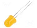 LED; orange; 8mm; 1120÷1560mcd; 30°; Front: convex; 12VDC; -30÷85°C OPTOSUPPLY OSO5PA8134A-12V