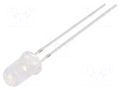 LED; white cold; 5mm; 7000÷8400mcd; 15°; Front: convex; 2.7÷3.2VDC OPTOSUPPLY OSW57L5111A-1MA
