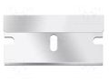 Blade; L: 39mm; W: 20mm; Thk: 0.3mm; 100pcs. IDEAL-TEK IDL-IND001A