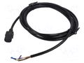 Cable; 3x18AWG; IEC C13 female,wires; PVC; 3m; black; 10A; 250V Qualtek Electronics 315086-01