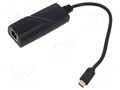 USB to Ethernet adapter; Ethernet,USB 3.2; black LOGILINK UA0238A