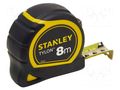 Measuring tape; L: 8m; Width: 25mm; Class: II STANLEY STL-0-30-657