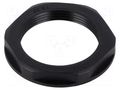 Nut; PG29; polyamide; black; Thread: PG; -20÷90°C BM GROUP BM4829N