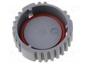 Socket cover; PIN: 9; grey; AHD AMPHENOL AHDC-16-9