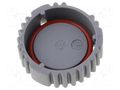 Socket cover; AHD; PIN: 9; grey AMPHENOL AHDC-16-9