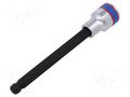 Socket; socket spanner; Bit: hex key,spherical; Size: HEX 10mm KING TONY KT-40D010