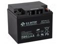 Re-battery: acid-lead; 12V; 40Ah; AGM; maintenance-free; 14.3kg B.B. Battery ACCU-BPS40-12/BB