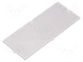 Front panel; transparent; 1597 HAMMOND HM-1597D6MPTPC