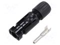Connector: solar; plug; male; MC4; 45A; 1kV; IP2X,IP65,IP68; crimped STÄUBLI 32.0035P0001
