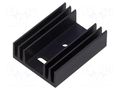 Heatsink: extruded; grilled; TO32; black; L: 37.5mm; W: 29mm SEIFERT ELECTRONIC KL-129/37.5/32/SW