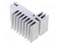 Heatsink: extruded; natural; L: 25mm; W: 30mm; H: 45mm; aluminium; raw FISCHER ELEKTRONIK SK639/25/AL