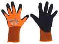 Protective gloves; Size: 9,L; orange; polyester; Comfort WONDER GRIP WG-310HO-L/09