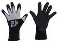 Protective gloves; Size: 11,XXL; grey-black; Duo WONDER GRIP WG-555-XXL/11